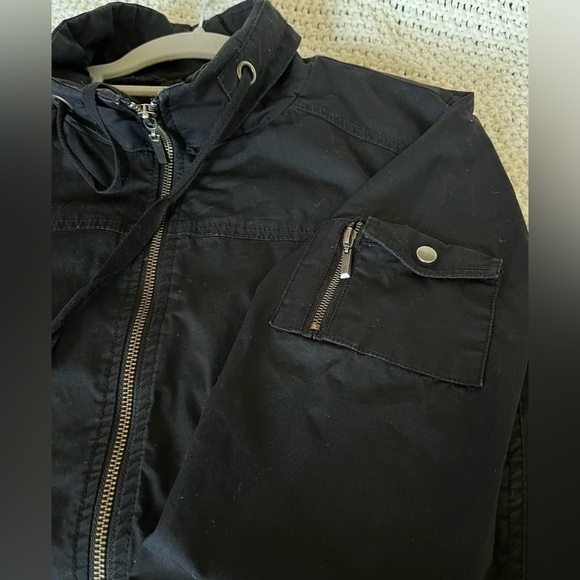 Tribella Women’s Black Lightweight Zippered Utility Jacket w/Pockets; Size 12 - Picture 6 of 13